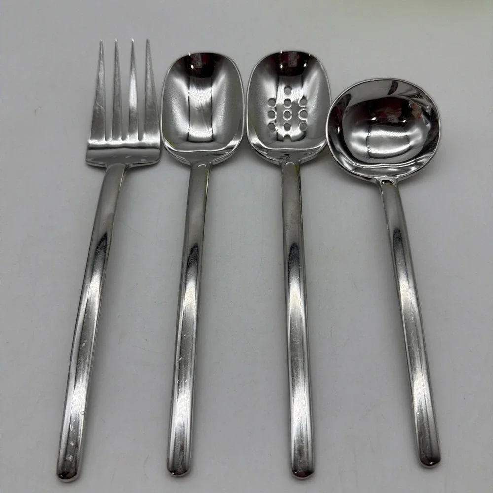 Mikasa ZENA 4 Piece Hostess Set Stainless Steel Silverware Korea